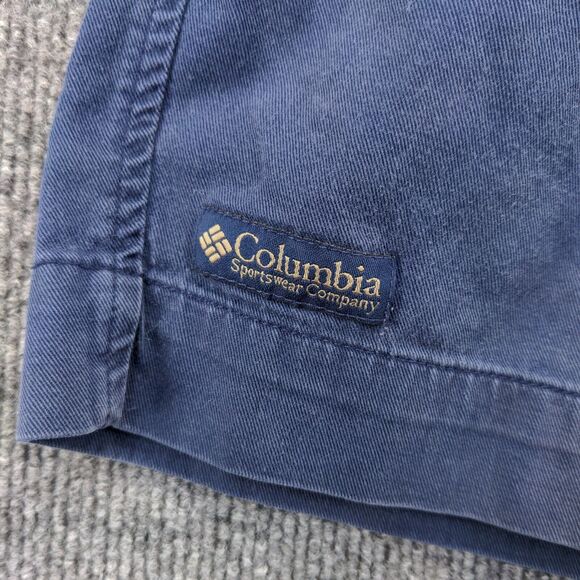 Columbia Mens Chino Shorts Blue Size 36 Slash Pockets Cotton - Picture 13 of 14